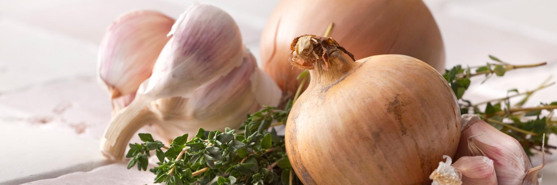 Avoid garlic and onions