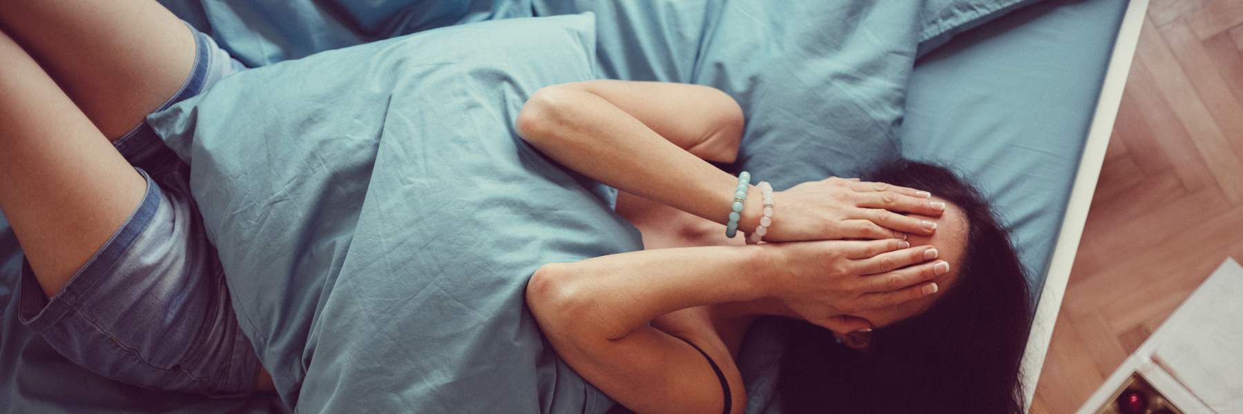 Girl in pain from endo period