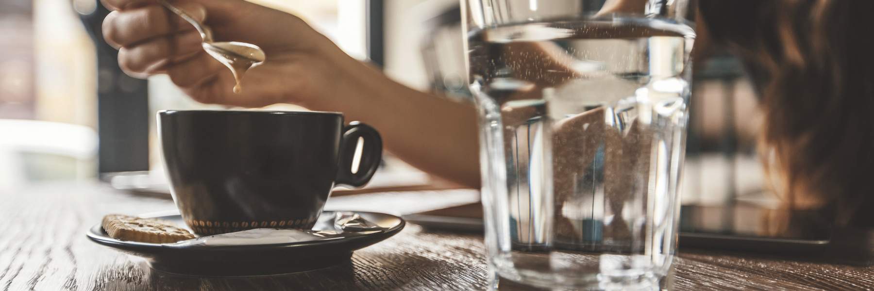 Swapping caffeine for water