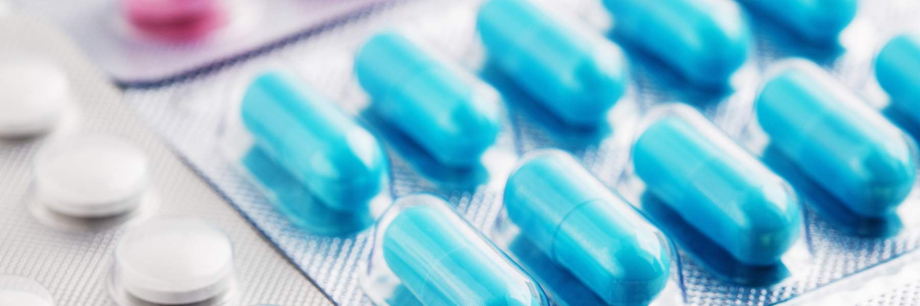 Tablets and medication in packets