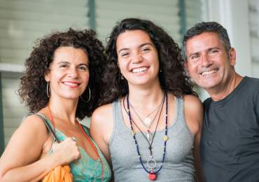Parents supporting Endo patient