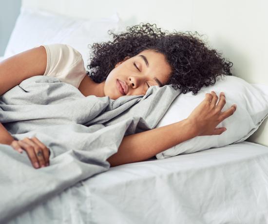 Young girl sleeping and resting to reduce endo symptoms