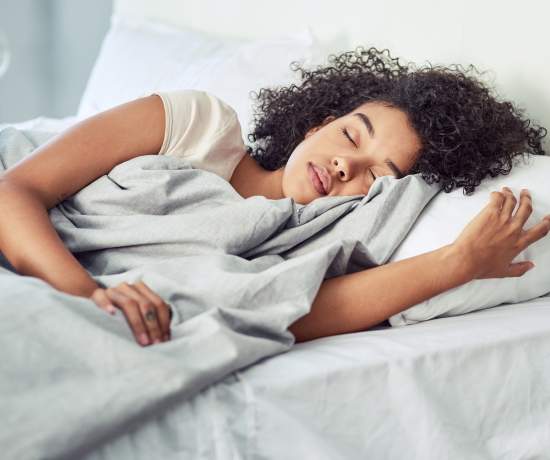 Young girl sleeping and resting to reduce endo symptoms