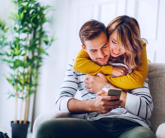 Couple reading endo information