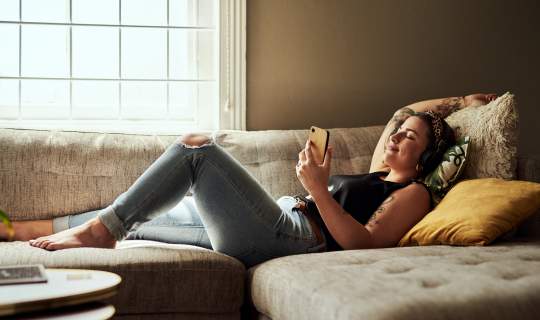 Resting and researching endo on phone