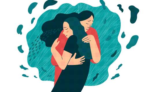 People hugging