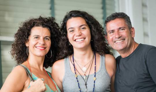 Parents supporting Endo patient