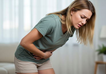 Woman in her living room keeled over in pain